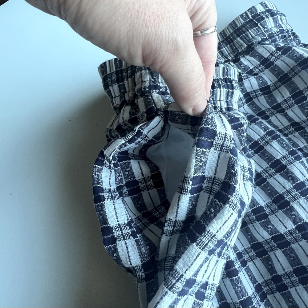 Madewell Curved-Hem Mini Skirt in Plaid, NWT! Size M - Picture 9 of 13